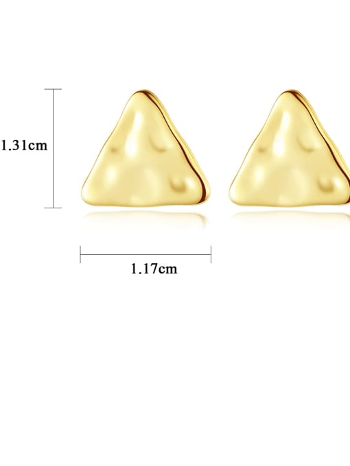 CCUI 925 Sterling Silver Triangle Minimalist Stud Earring 3