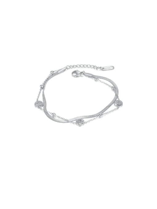 Open Sky Titanium Steel Tree of Life Hip Hop Strand Bracelet 0
