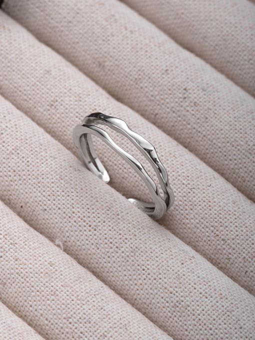 XBOX 925 Sterling Silver Geometric Vintage Stackable Ring 3