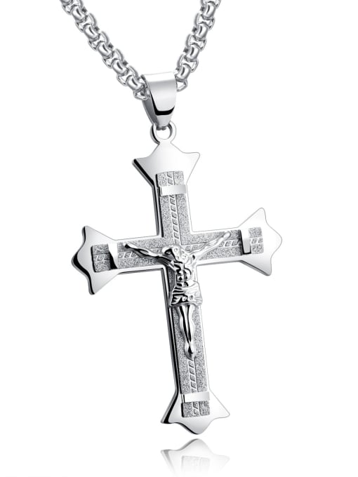 Open Sky Titanium Cross Vintage Regligious Necklace 2