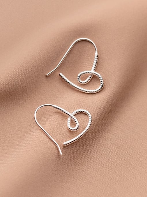 Rosh 925 Sterling Silver Heart Minimalist Stud Earring 2