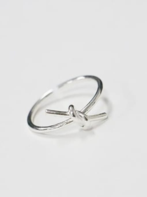 J 232 925 Sterling Silver Bowknot Minimalist Midi Ring