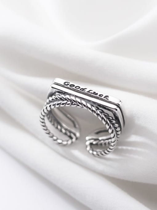 Rosh 925 Sterling Silver Irregular Vintage Stackable Ring