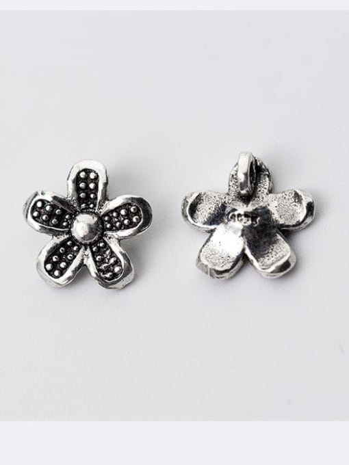 FAN 925 Sterling Silver With Vintage Flowers Pendant Diy Accessories 3