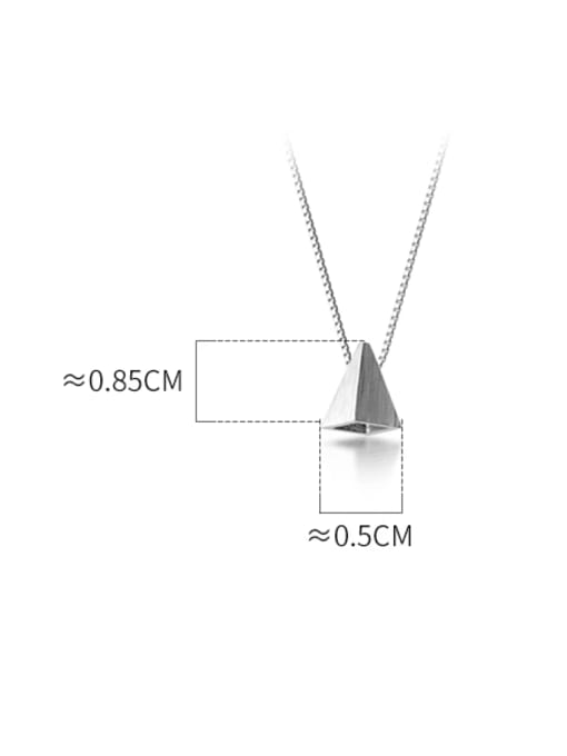 Rosh 925 Sterling Silver Triangle Minimalist Necklace 4
