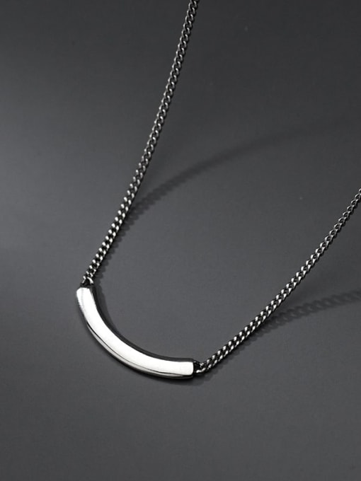 Rosh 925 Sterling Silver Geometric Minimalist Necklace 2