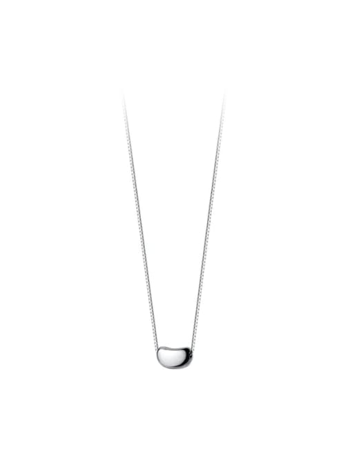 Rosh 925 Sterling Silver Smooth Geometric Minimalist  Pendant Necklace 3
