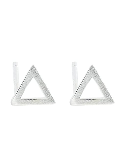 XBOX 925 Sterling Silver Triangle Minimalist Stud Earring 0