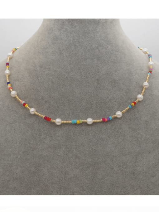 MMBEADS Freshwater Pearl Multi Color OTOHO Beads  Bohemia Necklace 2