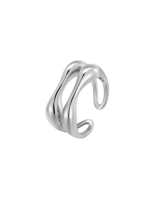 XBOX 925 Sterling Silver Geometric Minimalist Stackable Ring 2