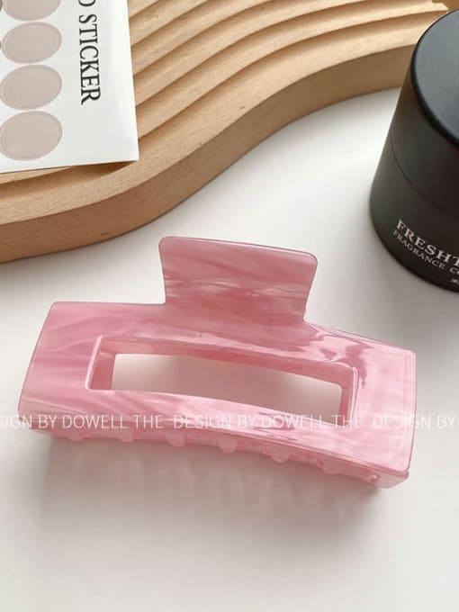 Pink Stripe 10cm Cellulose Acetate Trend Geometric Alloy Multi Color Jaw Hair Claw