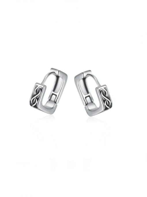 767 steel ear nails Stainless steel Geometric Vintage Huggie Earring