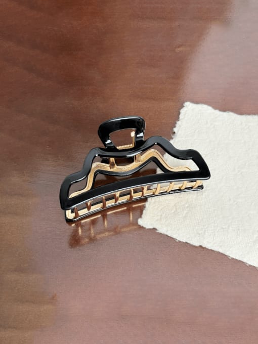Chimera Cellulose Acetate Minimalist Geometric Alloy Jaw Hair Claw 2