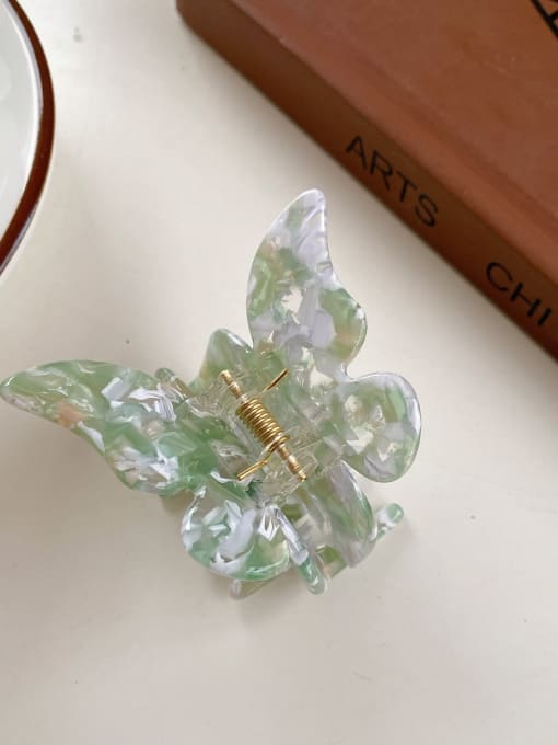 Wuyu MINT Cellulose Acetate Trend Butterfly Alloy Jaw Hair Claw
