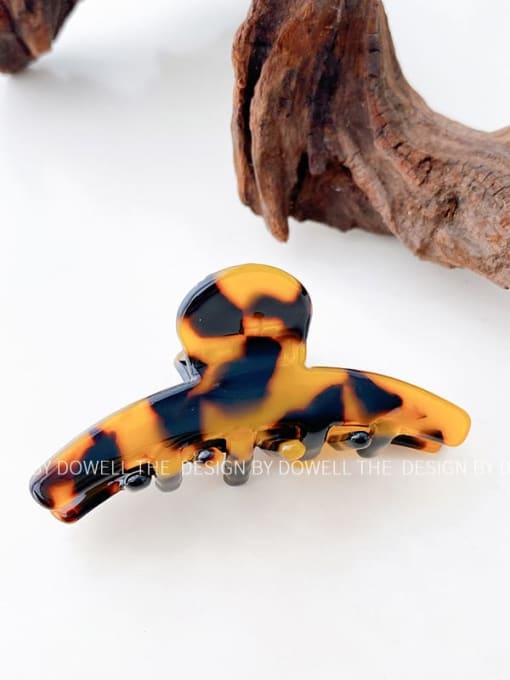 Tortoiseshell 6cm Cellulose Acetate Trend Geometric Alloy Multi Color Jaw Hair Claw