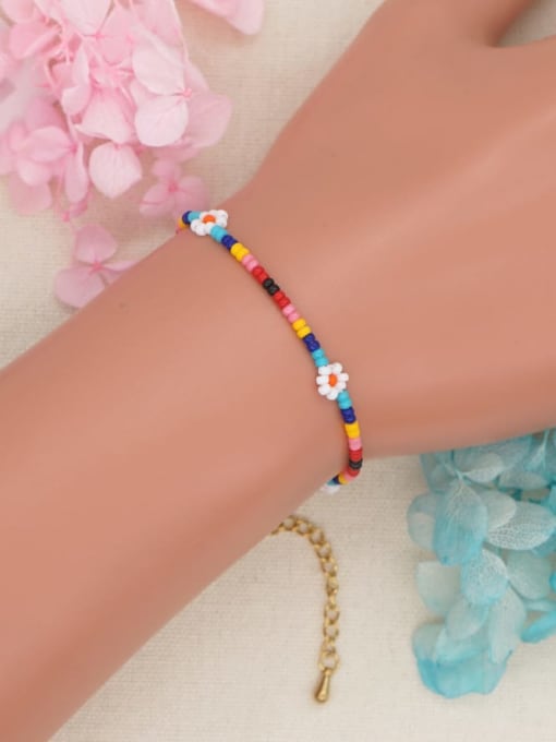 Roxi Zinc Alloy Miyuki Millet Bead Flower Bohemia Bracelet 1