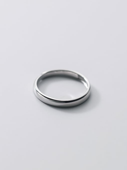 Rosh 925 Sterling Silver Round Minimalist Band Ring 4
