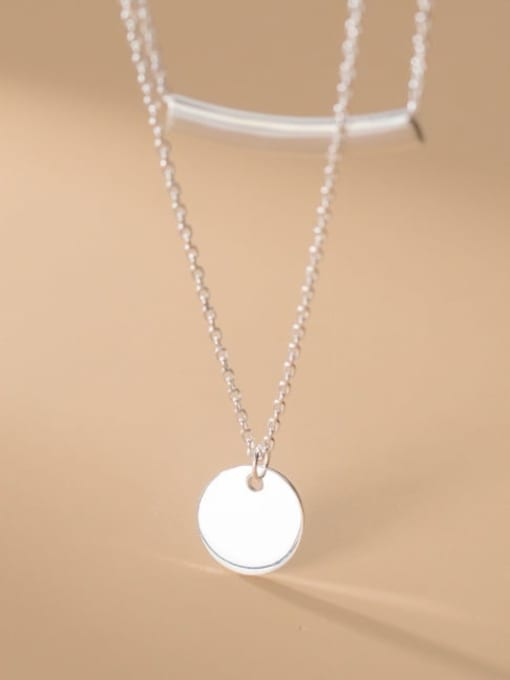 Rosh 925 Sterling Silver Geometric Minimalist Multi Strand Necklace