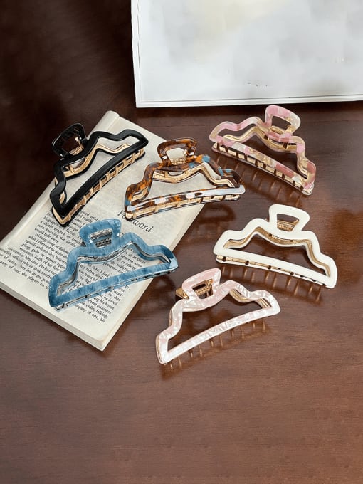 Chimera Cellulose Acetate Minimalist Geometric Alloy Jaw Hair Claw