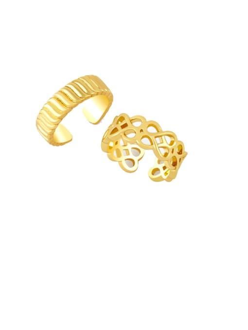CC Brass Cubic Zirconia Vintage Band Ring 0