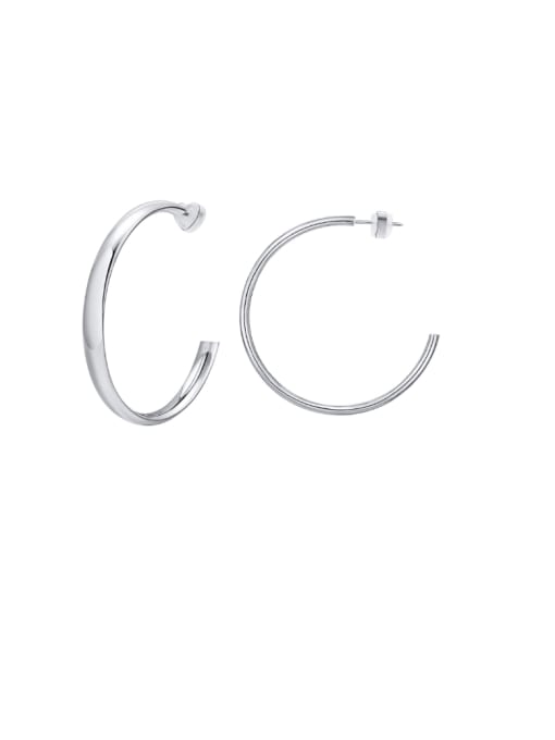 CONG Stainless steel Geometric Minimalist Stud Earring 3