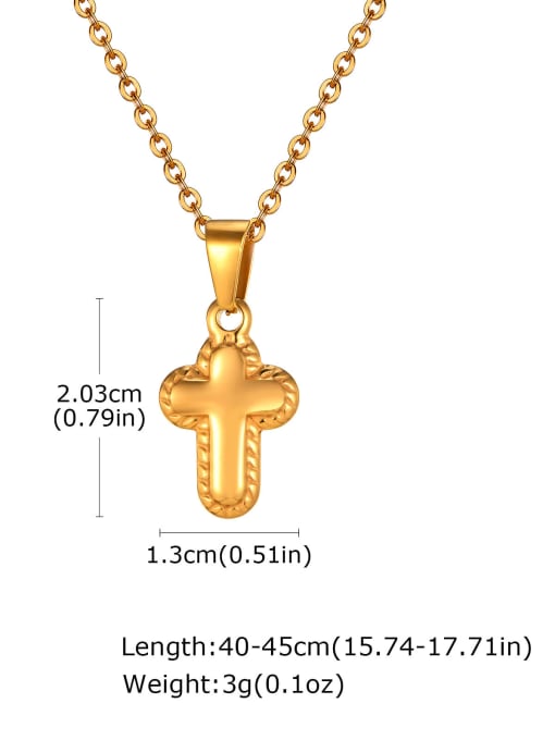 2030G without chain Stainless steel Cross Hip Hop Regligious Necklace