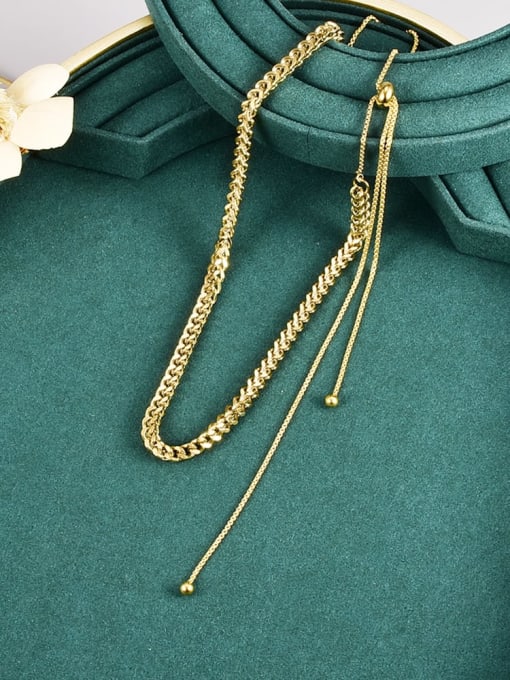 A TEEM Titanium Steel Heart Vintage Long Strand Necklace 3