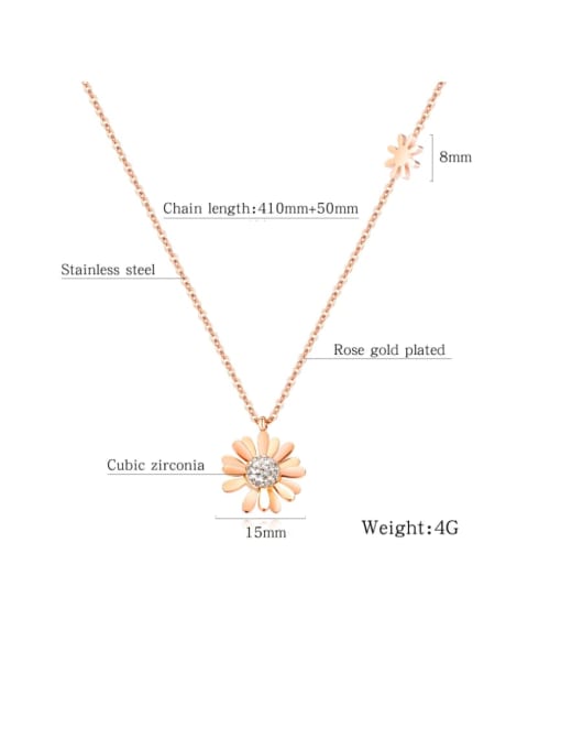 Open Sky Titanium Flower Minimalist  pendant  Necklace 4