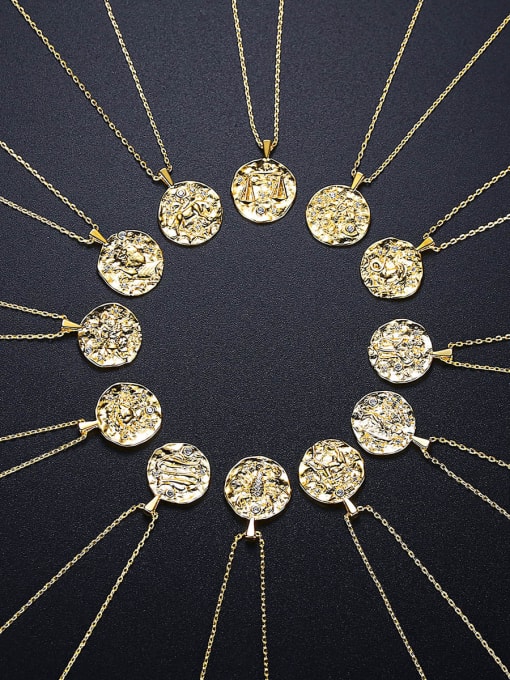 BLING SU Brass Constellation Vintage Pendant Necklace 2