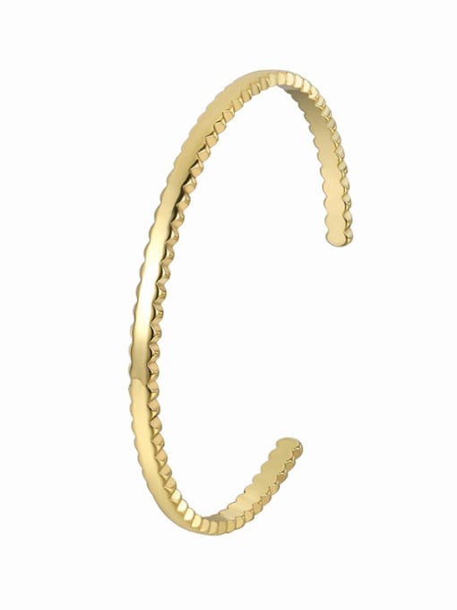 Gold gear Bracelet Brass Geometric Vintage Cuff Bangle