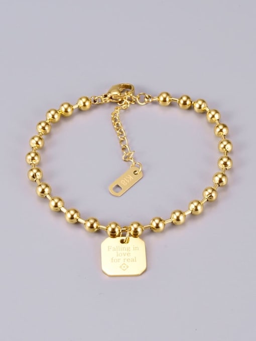 A TEEM Titanium Bead Heart Classic Beaded Bracelet 2