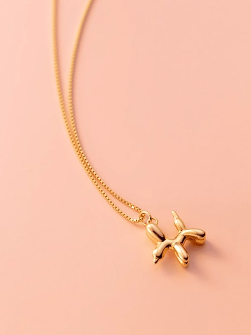 Rosh 925 Sterling Silver Horse Minimalist Necklace 0