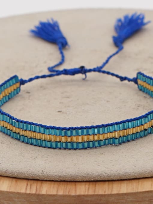 Roxi Multi Color MGB Bead Geometric Bohemia Handmade Weave Bracelet 1