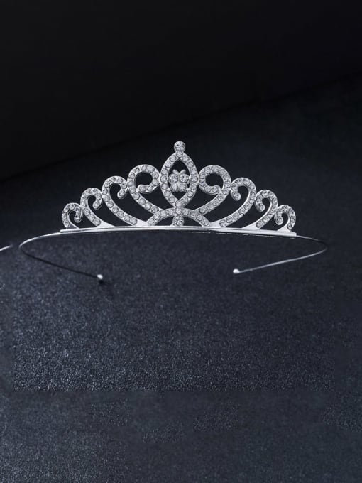 Style 11 Alloy Cubic Zirconia Trend Crown  Hair Fascinator