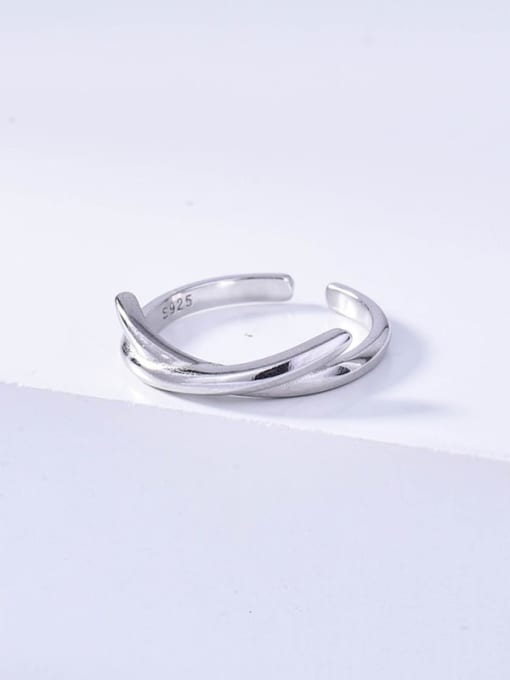 Rd0131 platinum 925 Sterling Silver Geometric Vintage Band Ring