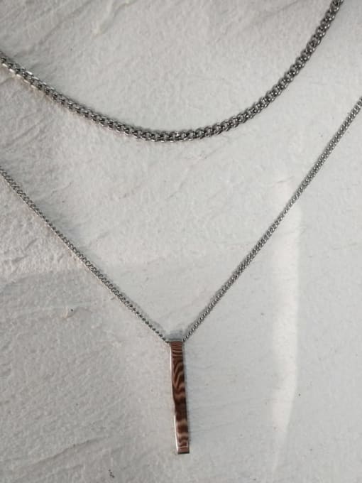 Necklace 55cm 70cm long Titanium Steel Geometric  Minimalist Regligious Necklace