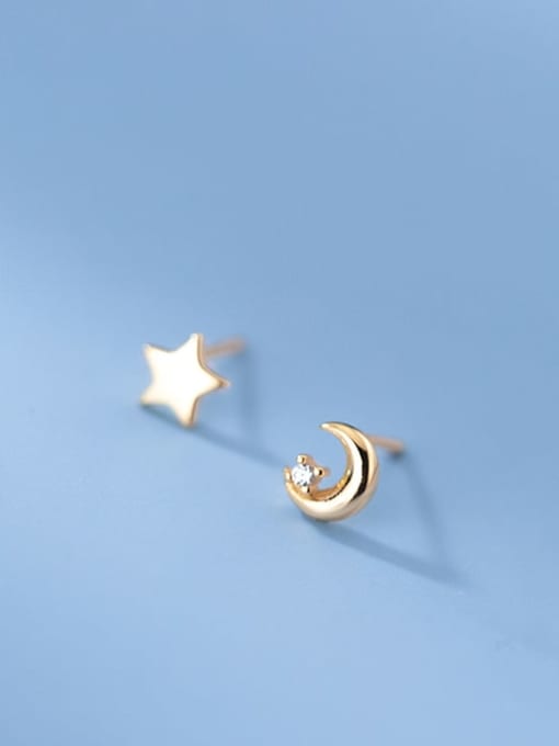 Rosh 925 Sterling Silver Star Minimalist Stud Earring 0