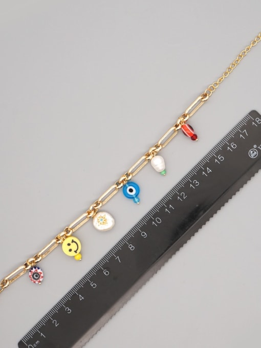 Roxi Stainless steel Shell Multi Color Smiley Ethnic Bracelet 3
