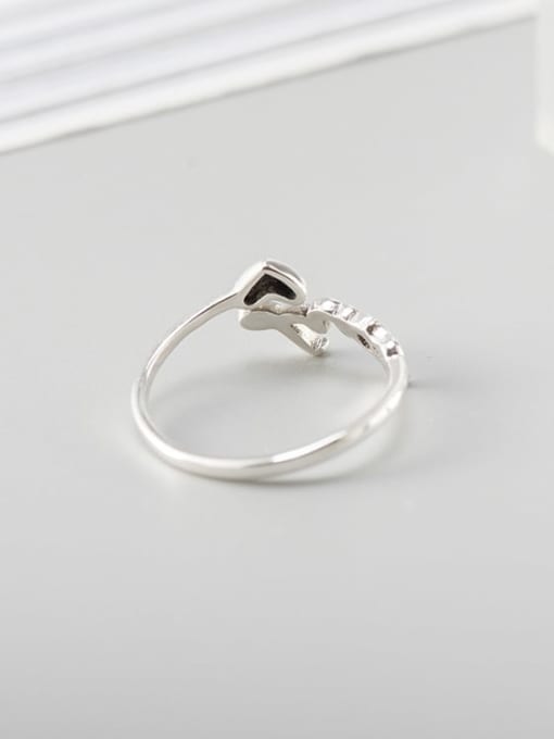 XBOX 925 Sterling Silver Letter Minimalist Band Ring 3