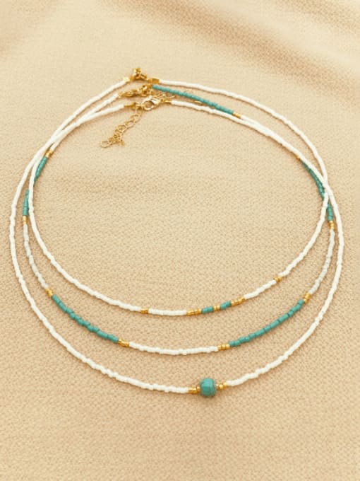 Roxi Miyuki Millet Bead Multi Color Bohemia Handmade Beaded Necklace 0