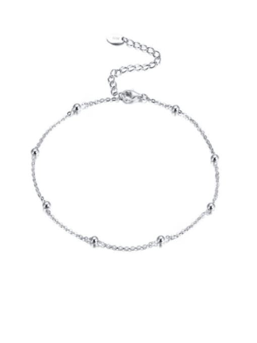 RINNTIN 925 Sterling Silver Minimalist  Chain Anklet 1