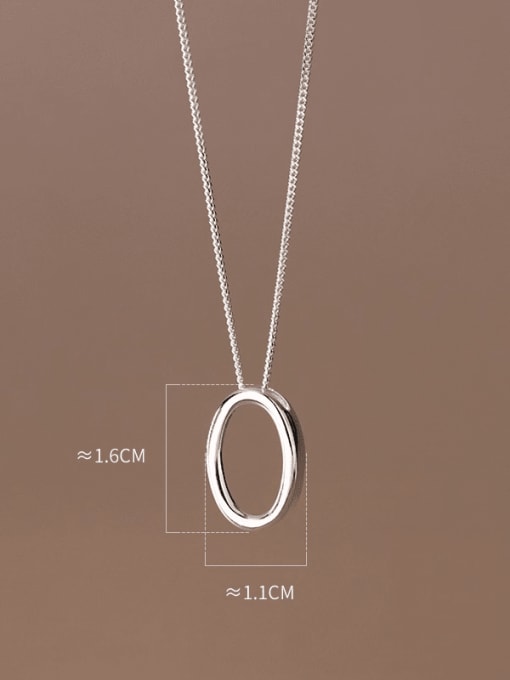 Rosh 925 Sterling Silver Geometric Minimalist Necklace 3