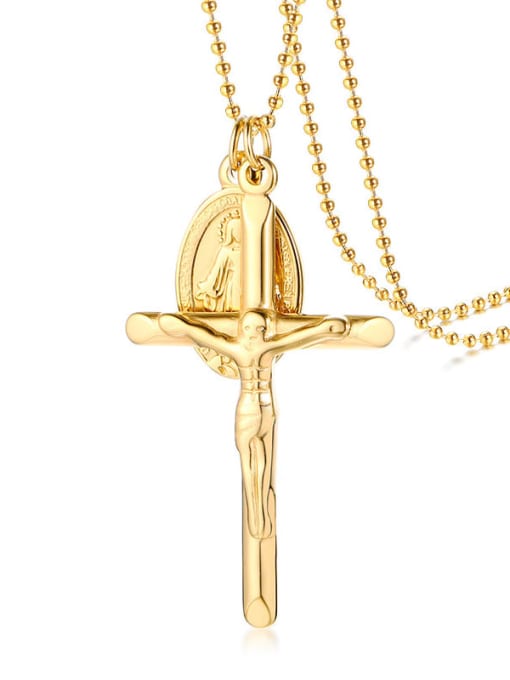 LI MUMU Titanium Smooth Cross Minimalist Regligious Necklace 4