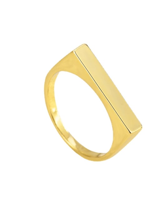 CHARME Brass Geometric Minimalist Band Ring 3