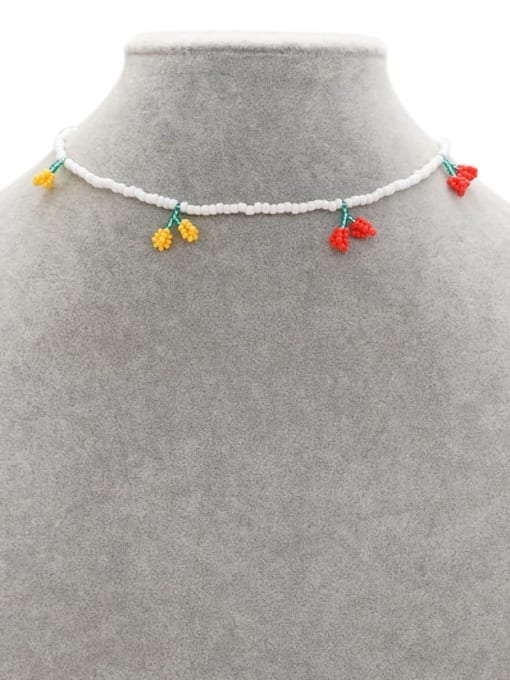 Roxi Miyuki Millet Bead Multi Color Flower Bohemia  handmade Weave Necklace 1