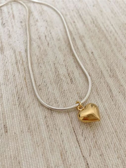 Boomer Cat 925 Sterling Silver Heart Minimalist Necklace 2