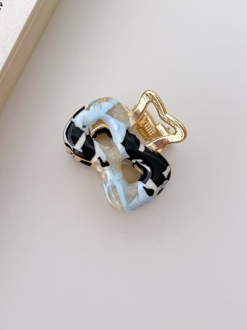 Bow Tie Blue and black 2.5cn Alloy Resin  Cute Friut Jaw Hair Claw