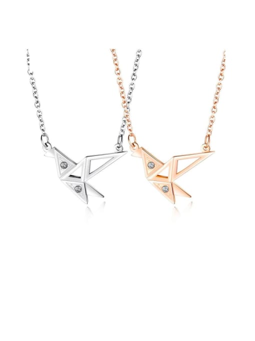 Open Sky Titanium Triangle Minimalist Necklaces 0