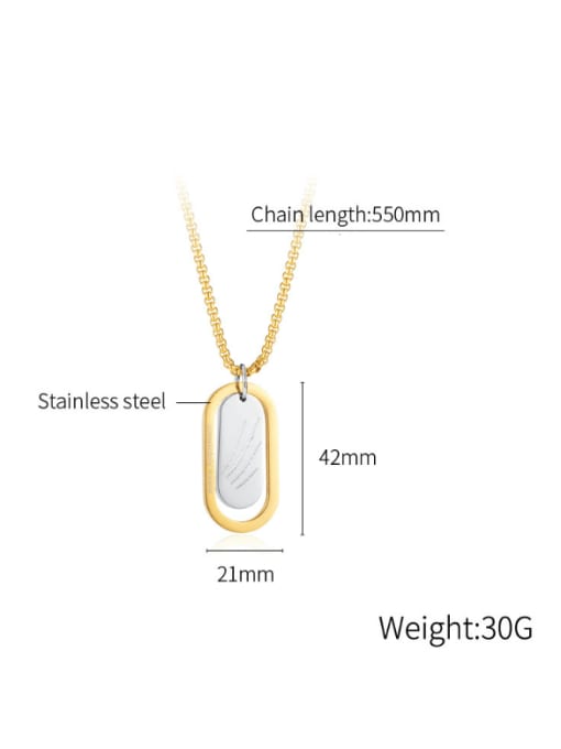 Open Sky Stainless steel Geometric Minimalist Necklace 4