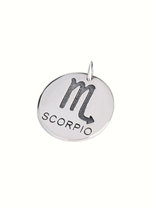 Scorpio (without chain) 925 Sterling Silver Constellation Vintage Necklace